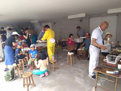 ビオトープでBBQ